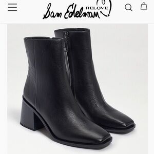 Sam Edelman Sleek Black Ankle Booties